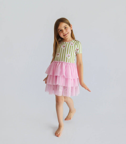 Girls Bamboo Tulle Tutu Dress - Rosie's Meadow