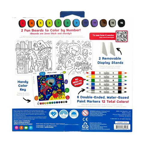 Colortopia Paint Marker By Number Kit: Epic Adventure