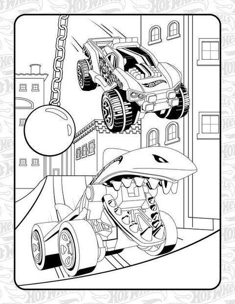 Hot Wheels: Giant Coloring Book