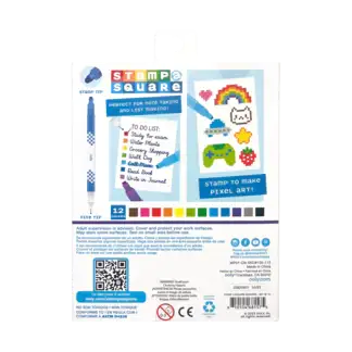 Stamp-A-Square Markers (Set of 12)