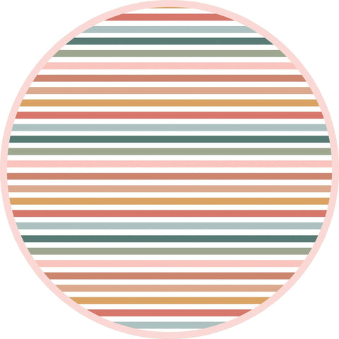 Sunset Stripes Baby Bamboo Convertible Footie