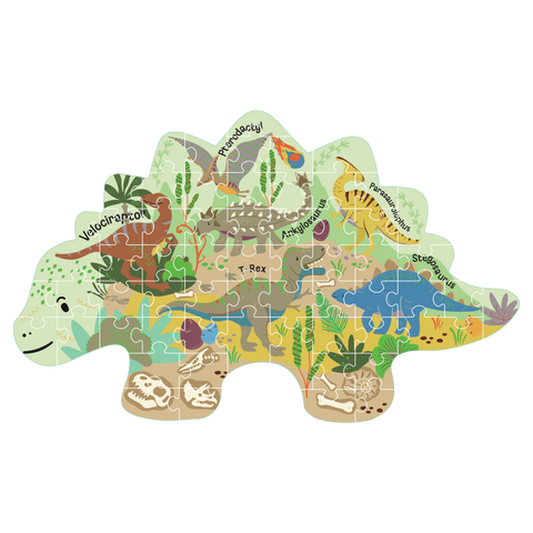 Dinosaur 60pc Shaped Puzzle