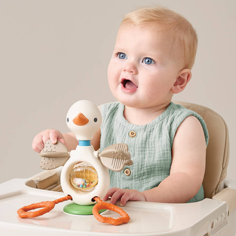 Itzy Twist & Bop™ High Chair Sensory Toy - Goose