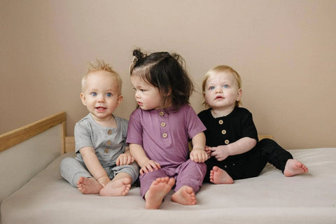 White Bamboo Henley Romper