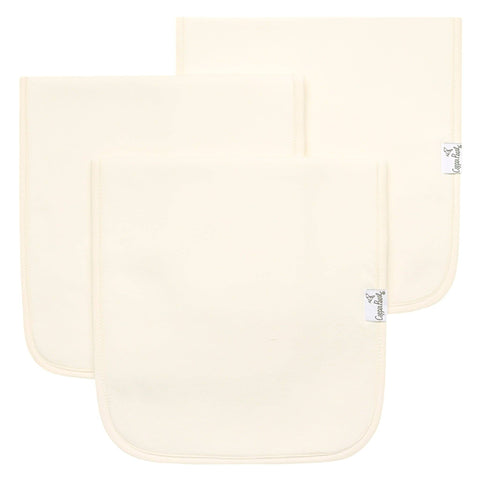 3 Pack Premium Burp Cloths - Cru
