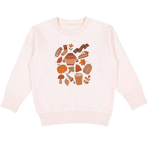 Fall Favorite Things Kids Sweatshirt - Sweet Wink