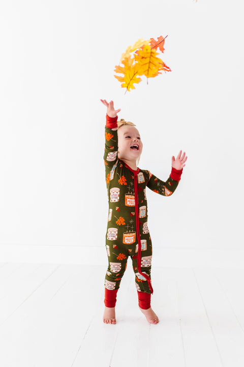 Fall is Lit Baby Bamboo Pajamas - Kiki + Lulu