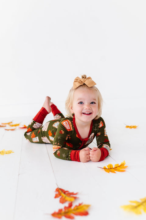 Fall is Lit Baby Bamboo Pajamas - Kiki + Lulu