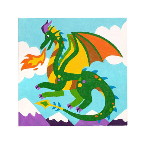 Fantastic Dragon Colorific Canvas Paint by Number Kit - OOLY