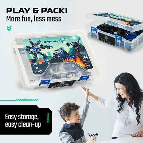 Glow in the Dark Build Your Robot Kit (Blue)