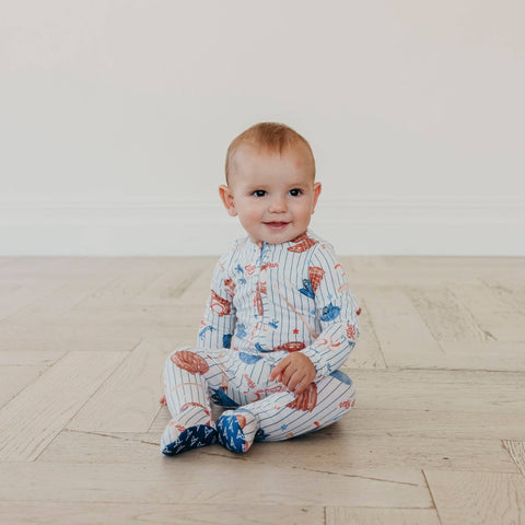 Zip-Up Footie Pajama - All Star