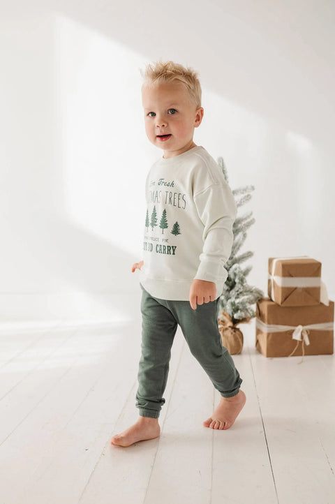 Boxy Sweatshirt - Farm Fresh Christmas Trees