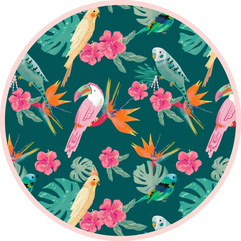 Isla Botánica Tropical Birds Baby Bamboo Convertible Footie