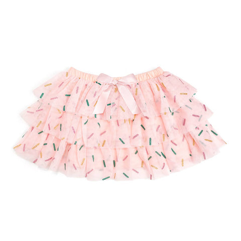 Birthday Girl Pink Sprinkle Tutu Skirt