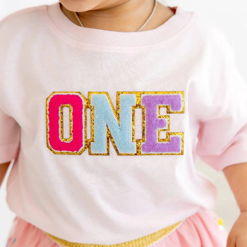 First Birthday Patch Kids Shirt - Sweet Wink