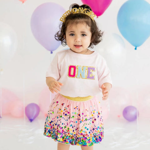 First Birthday Patch Kids Shirt - Sweet Wink