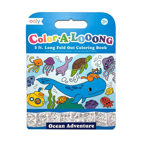 Fold Out Coloring Book - Ocean Adventure - OOLY