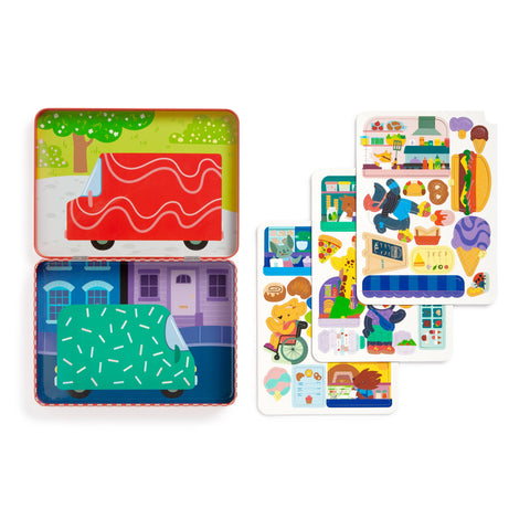 Food Truck Festival Magnetic Play Set - Mudpuppy