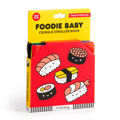 Foodie Baby Crinkle Fabric Stroller Book - Mudpuppy