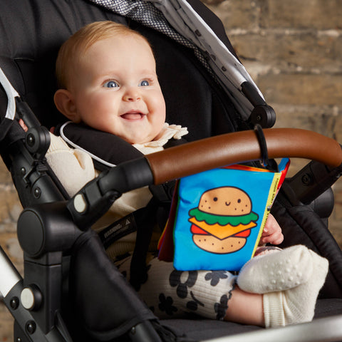 Foodie Baby Crinkle Fabric Stroller Book - Mudpuppy