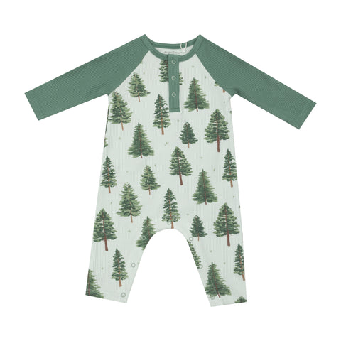 Forest Trees Raglan Romper - Angel Dear