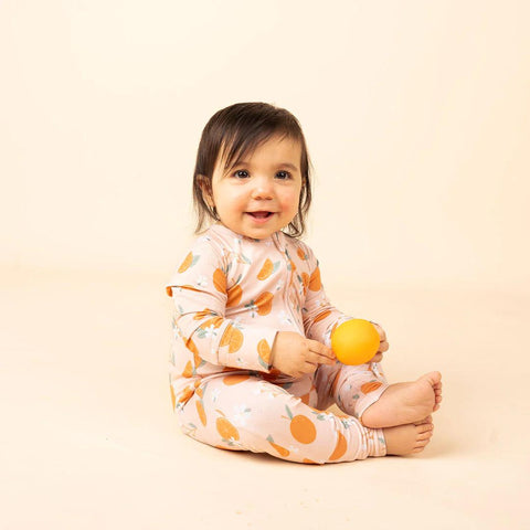 Freshly Squeezed Oranges Bamboo Baby Pajama - Emerson and Friends