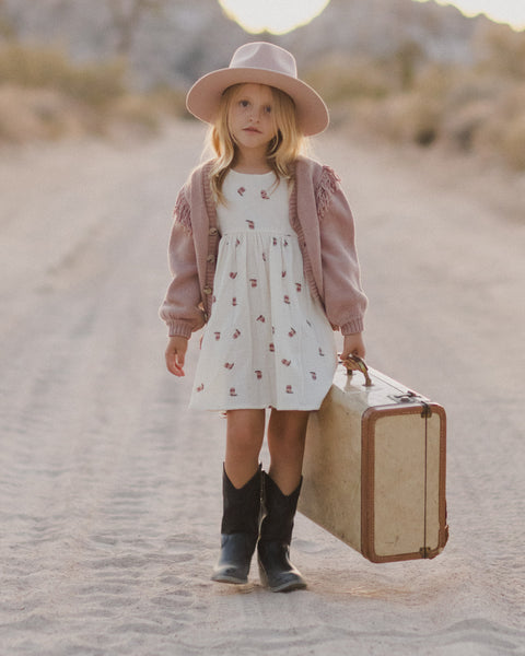 Fringe Cardigan | Rose - Rylee + Cru