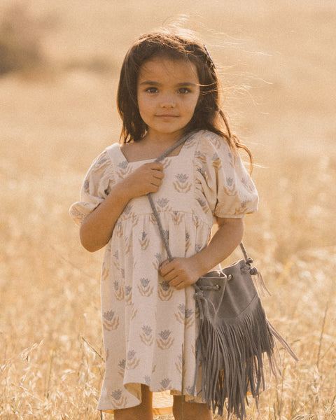 Fringe Crossbody Purse | Dusty Blue - Rylee + Cru