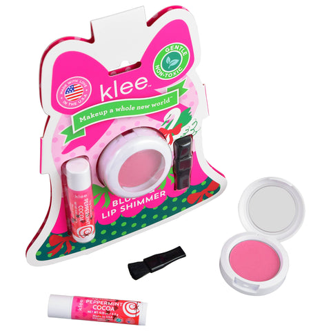 Garland Pop - Holiday Blush and Lip Shimmer Set: Garland Pop - Klee Naturals