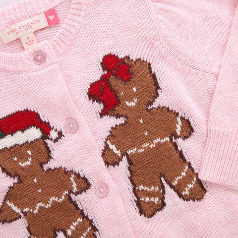 Gingerbread Girls Constance Sweater - Pink Chicken