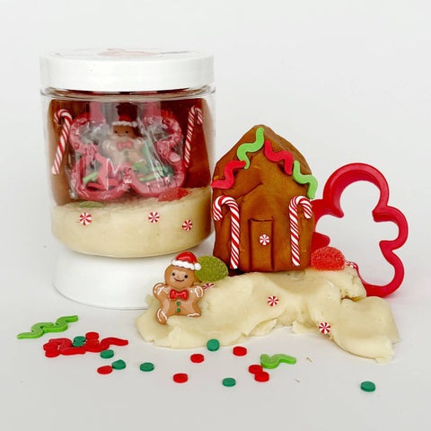 Gingerbread Play Dough-To-Go Jar - Earth Grown KidDoughs