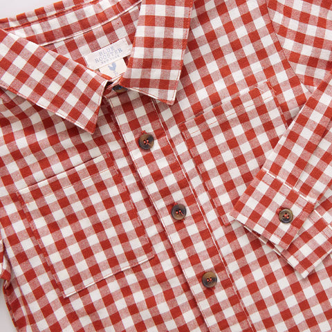 Baby Boys Jack Shirt - Pony Gingham