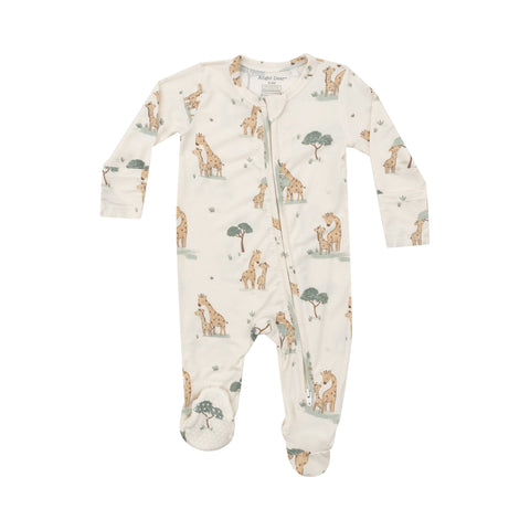 Giraffe Families 2 Way Zipper Footie - Angel Dear