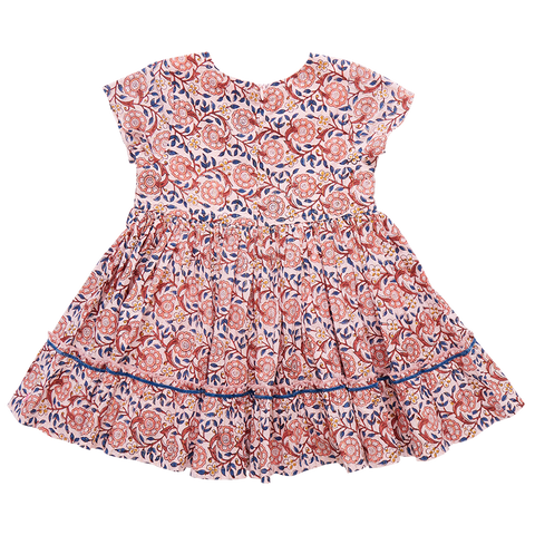 Girls Niley Dress - Pink Blossom - Pink Chicken