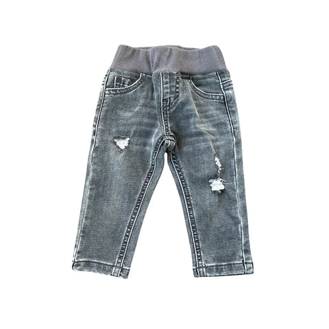 Gray Wash Denim Jeans - Babysprouts