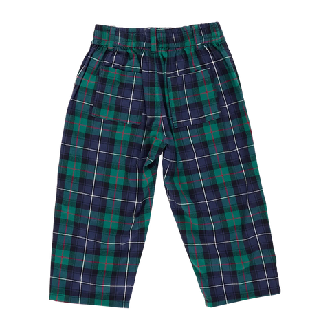 Green Tartan Boys Jackson Pant - Pink Chicken