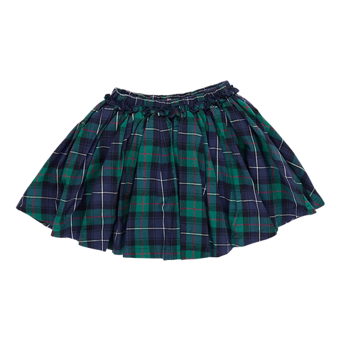 Green Tartan Girls Gianna Skirt - Pink Chicken