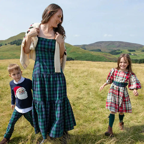 pink chicken tartan dress Pink Chicken girls ruby dress