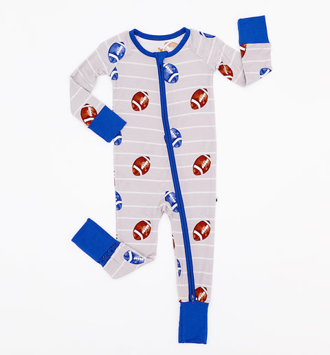 Gridiron Grind Baby Bamboo Pajamas - Kiki + Lulu