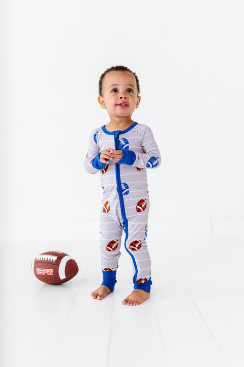 Gridiron Grind Baby Bamboo Pajamas - Kiki + Lulu