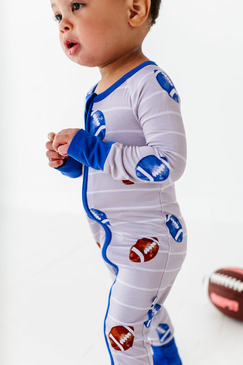 Gridiron Grind Baby Bamboo Pajamas - Kiki + Lulu