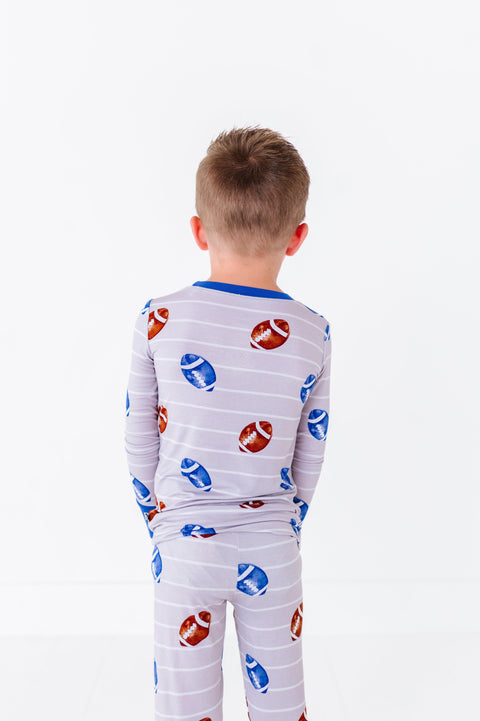 Gridiron Grind Kids Bamboo Pajamas - Kiki + Lulu