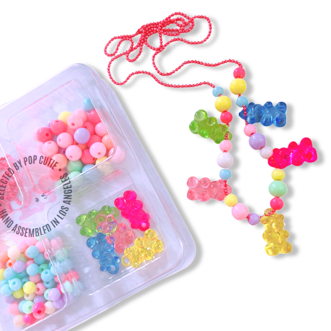 Pop Cutie Gummy Bear Kids DIY Necklaces Craft Kit (Small