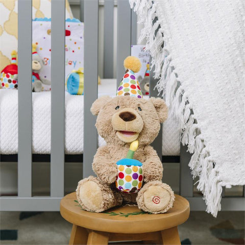 Happy Birthday Animated Teddy Stuffed Animal - GUND