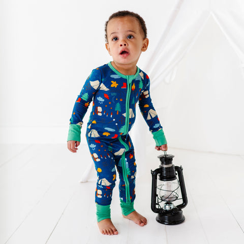 Happy Camper Baby Bamboo Pajamas - Kiki + Lulu