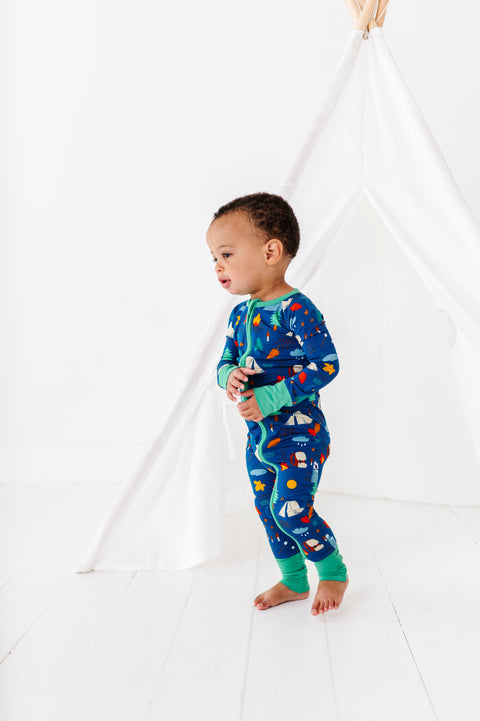 Happy Camper Baby Bamboo Pajamas - Kiki + Lulu