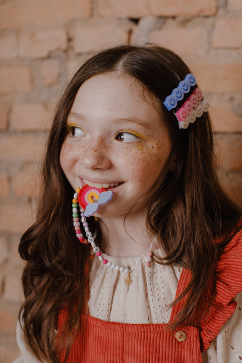 Happy Faces Hair Clips - Lilies & Roses NY