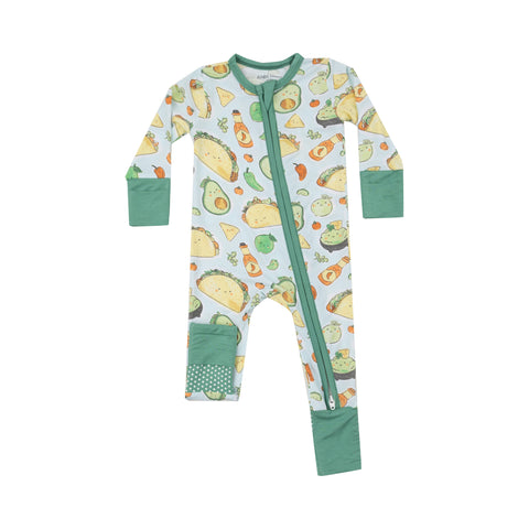 Happy Tacos 2 Way Zipper Romper - Angel Dear