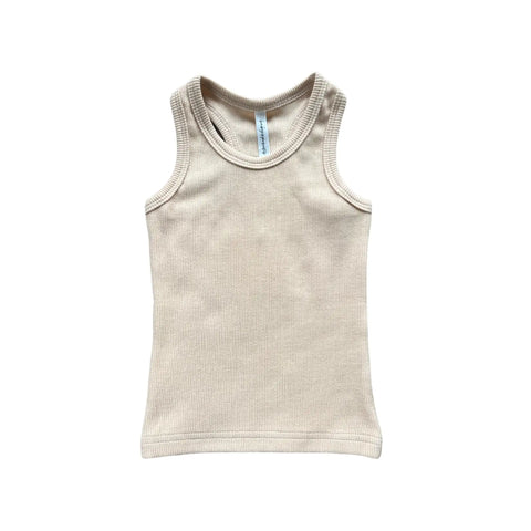 Hazelnut Ribbed Tank Top - Babysprouts