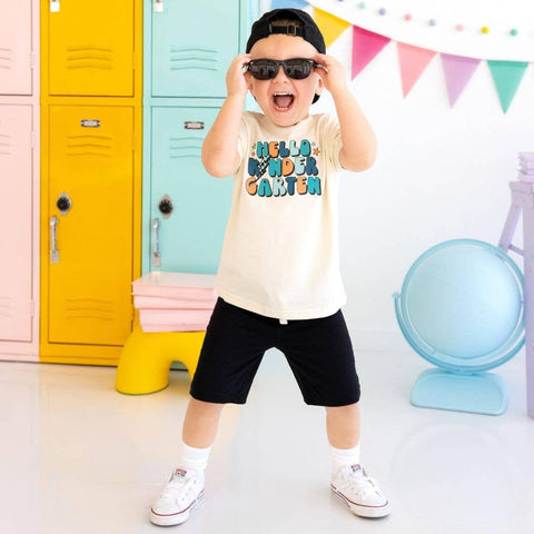 Hello Kindergarten Short Sleeve Kids Shirt - Sweet Wink